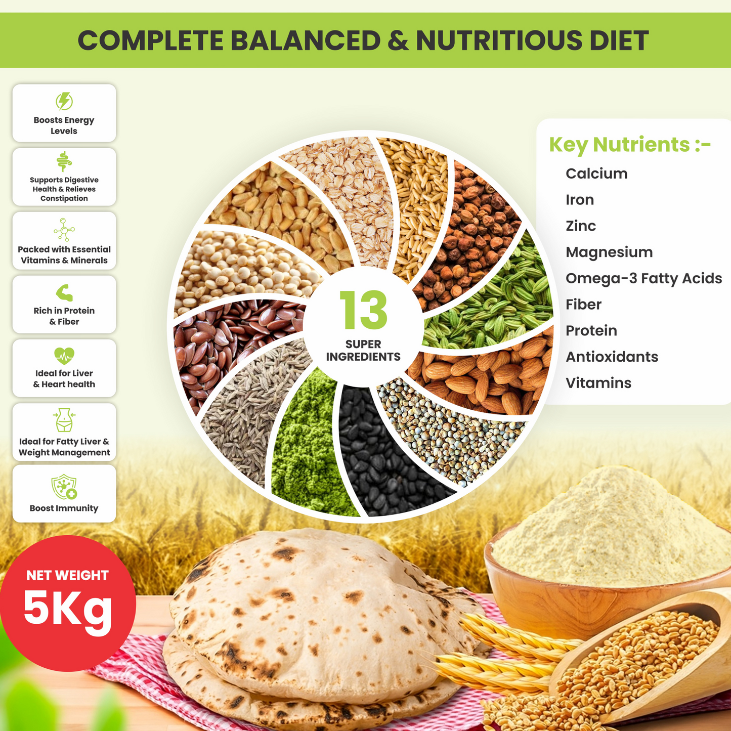 Multigrain Atta (Free Delivery)